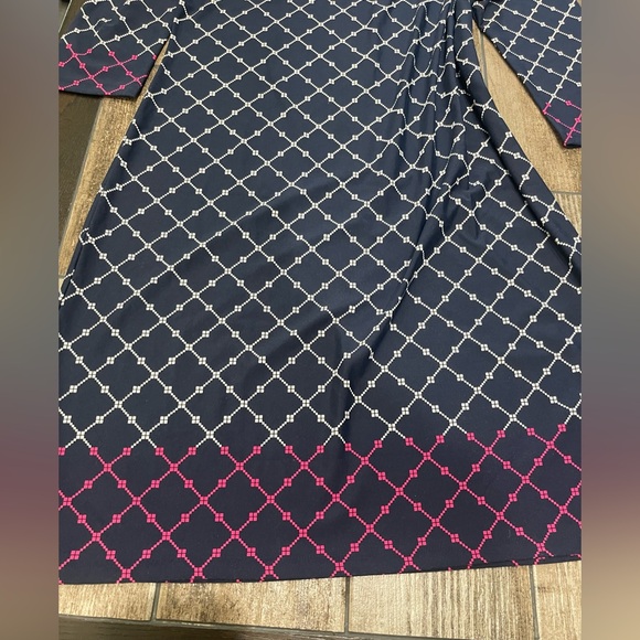 Charter Club Women's Mixed-Print Shift Casual Dress Navy Blue Size X-Large NEW - Picture 9 of 12